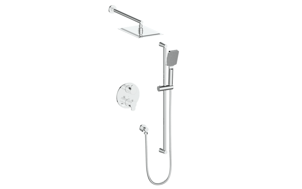 Vogt Lusten 2-Way Pressure Balance Shower Kit in Polished Chrome - SET.LN.210.210