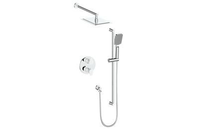 Vogt Lusten 2-Way Pressure Balance Shower Kit in Chrome/Glossy White - SET.LN.210.210