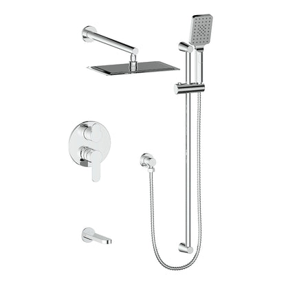 Vogt Lusten 3-Way Pressure Balance Shower Kit in Polished Chrome - SET.LN.310.310