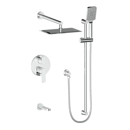 Vogt Lusten 3-Way Pressure Balance Shower Kit in Polished Chrome - SET.LN.310.310