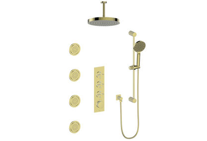 Cross / Brushed Gold