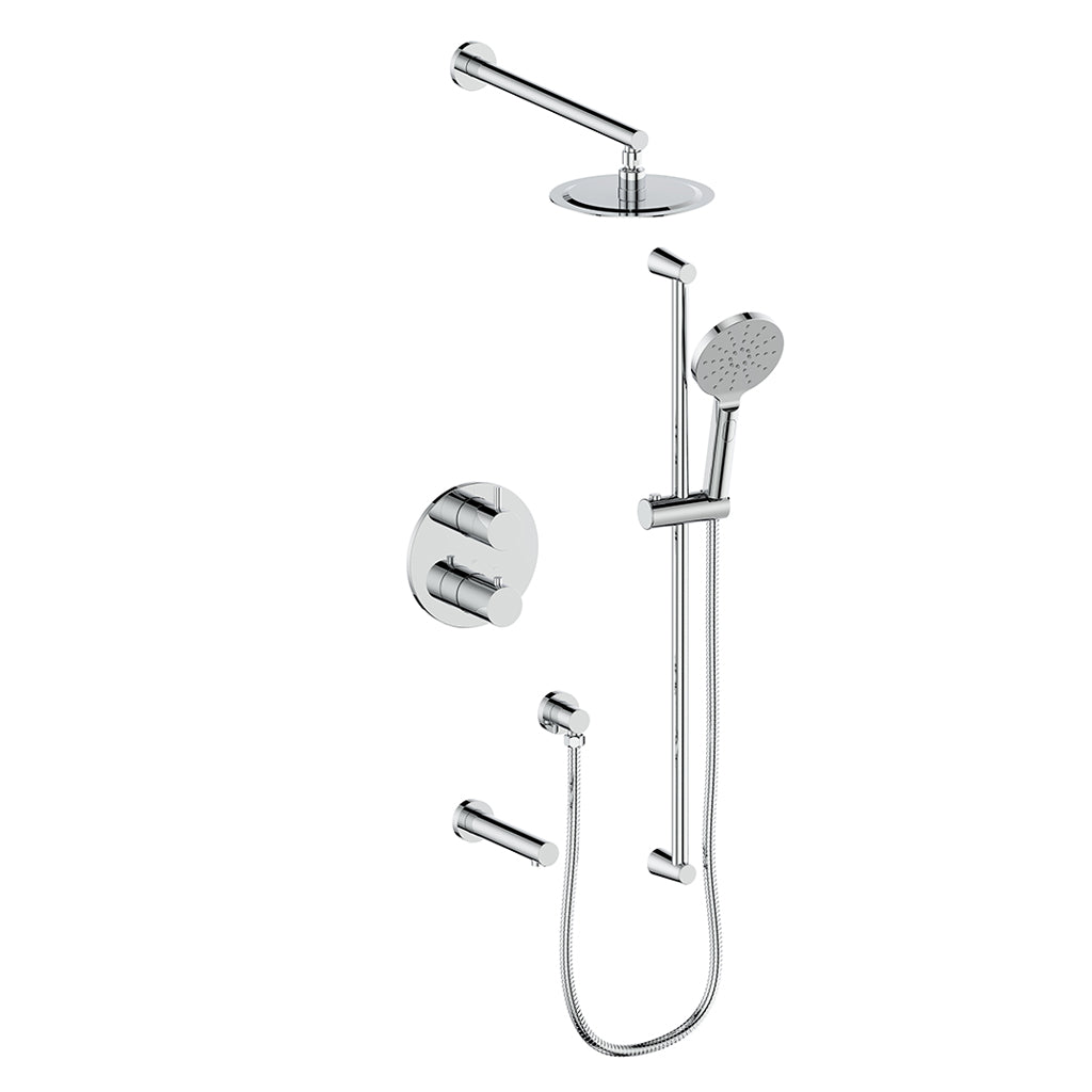 Vogt Wörgl 3-Way Thermostatic Shower System With Rough-In Valve - SET.WL.320.310