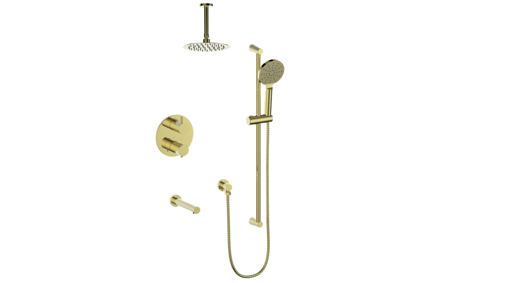 Vogt Wörgl 3-Way Thermostatic Shower System With Rough-In Valve - SET.WL.320.310