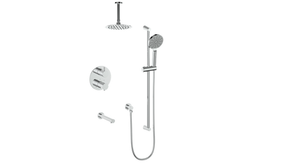 Vogt Wörgl 3-Way Thermostatic Shower System With Rough-In Valve - SET.WL.320.310