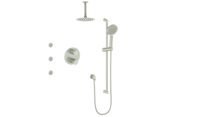 Vogt Wörgl 3-Way Thermostatic Shower System With Body Jets & Rough-In Valve - SET.WL.320.810