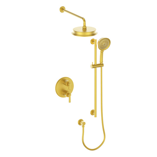 Vogt Zehn 2-Way Thermostatic Shower System in Brushed Gold – SET.Z1.220.210.BG