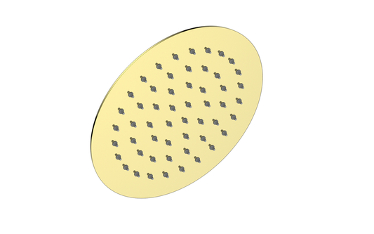 Vogt 8 inch Round Rain Shower Head SH.02.0808 in Brushed Gold