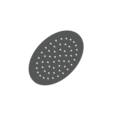 Vogt 8 inch Round Rain Shower Head SH.02.0808 in Matte Black