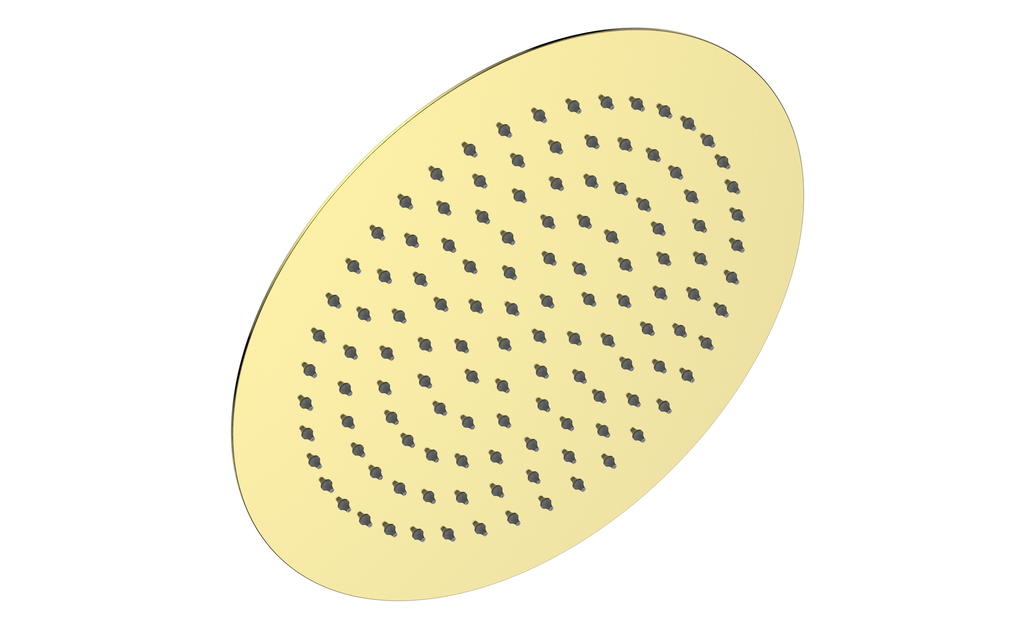 Vogt 12 inch Round Rain Shower Head SH.02.1212 in Brushed Gold