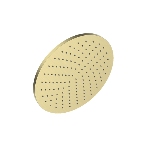 Vogt Drava 12 inch Round Brass Rain Shower Head SH.06.1212 in Brushed Gold