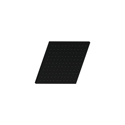 Vogt Niveau 8 inch Square Brass Rain Shower Head SH.07.0808 in Matte Black