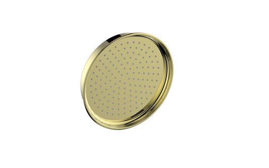 Vogt Zehn 8 inch Round Brass Rain Shower Head SH.09.0808 in Brushed Gold