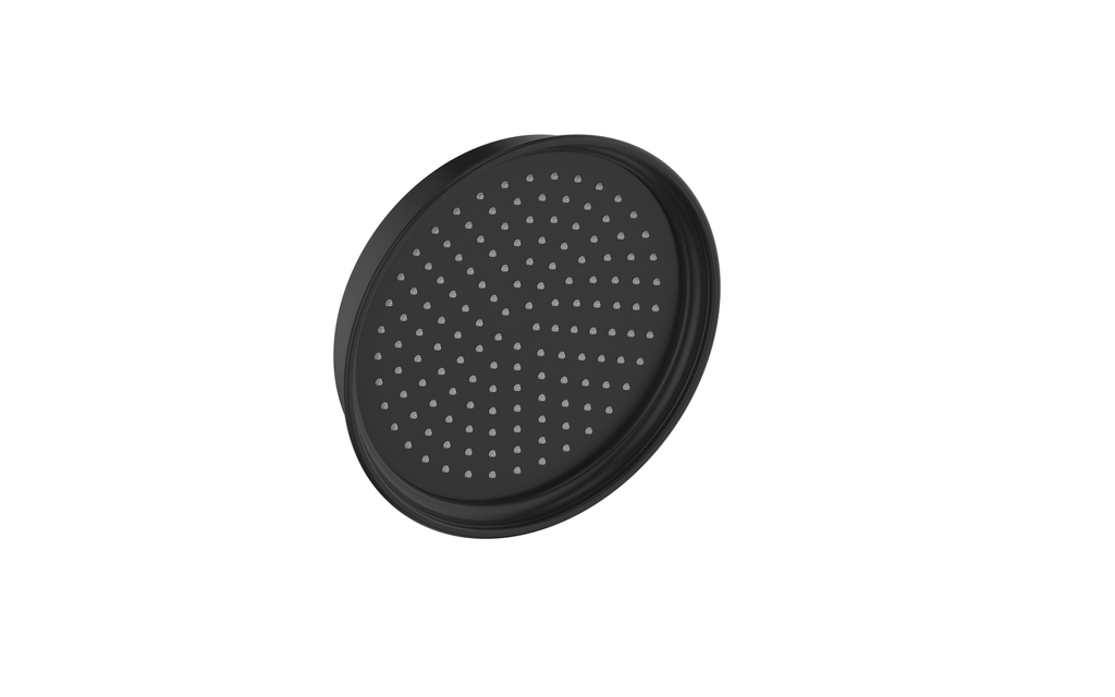 Vogt Zehn 8 inch Round Brass Rain Shower Head SH.09.0808 in Matte Black