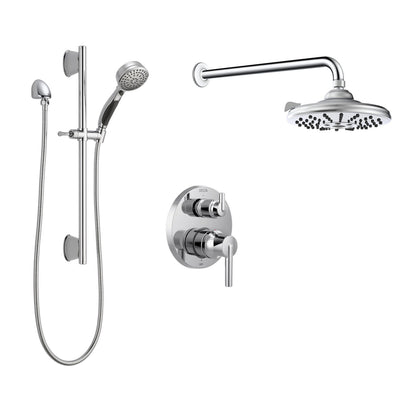 Delta Round Pressure Balance Shower Kit Trim Only - SKD12