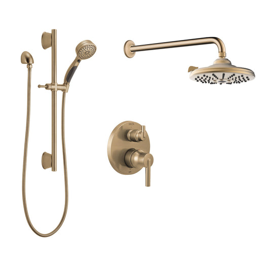 Delta Round Pressure Balance Shower Kit Trim Only - SKD12