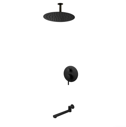 Kodaen Elegante Two Way Pressure Balanced System - Kit 4, With 12" Shower Head & Rough-In Valve