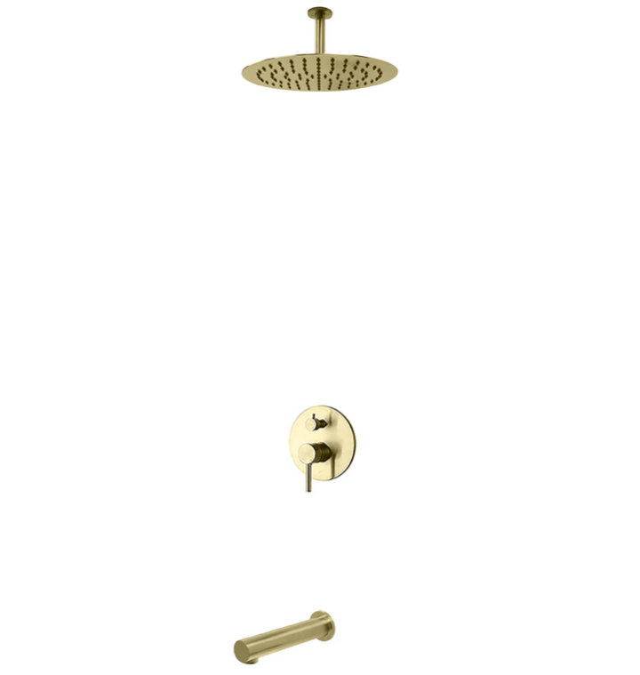 Kodaen Elegante Two Way Pressure Balanced System - Kit 3, With 12" Shower Head & Rough-In Valve