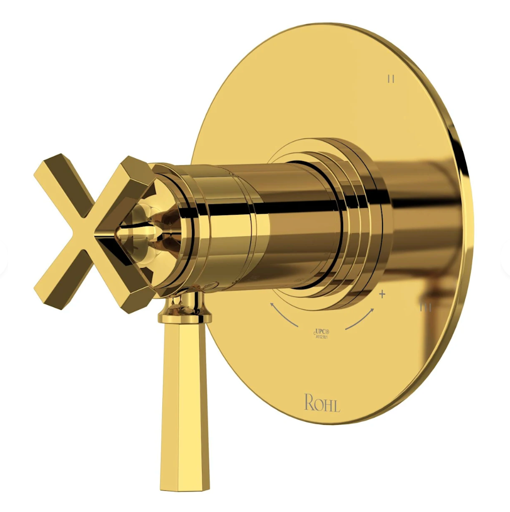 Rohl San Giovanni Garniture de robinet thermostatique et d'équilibrage de pression 1/2" avec 5 fonctions (Partage) - TSG45W1LM
