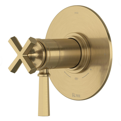 Rohl San Giovanni Garniture de robinet thermostatique et d'équilibre de pression 1/2" à 3 fonctions (partagées) - TSG23W1LM