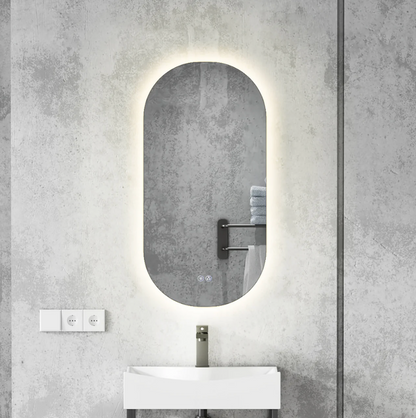 Kodaen Moderno Runway Style Backlit Frameless Bathroom Led Mirror