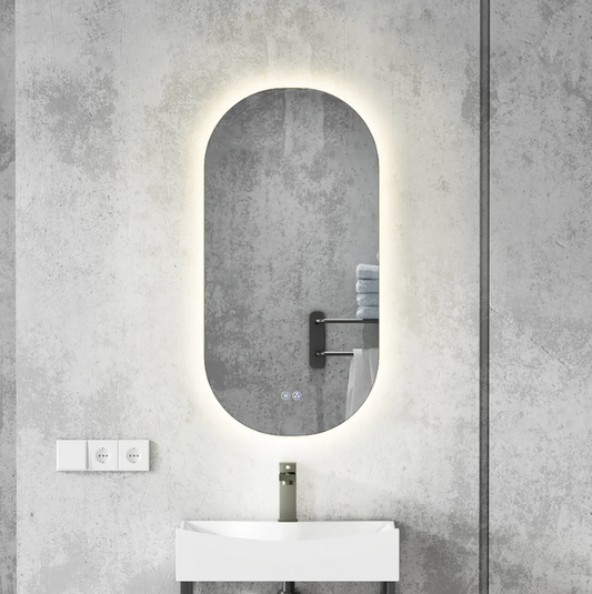 Kodaen Moderno Runway Style Backlit Frameless Bathroom Led Mirror