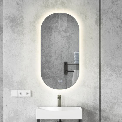 Kodaen Moderno Runway Style Backlit Frameless Bathroom Led Mirror