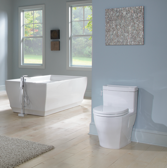 TOTO Aimes One-Piece Toilet 1.28 gpf Elongated, Universal Height Washlet+ Connection