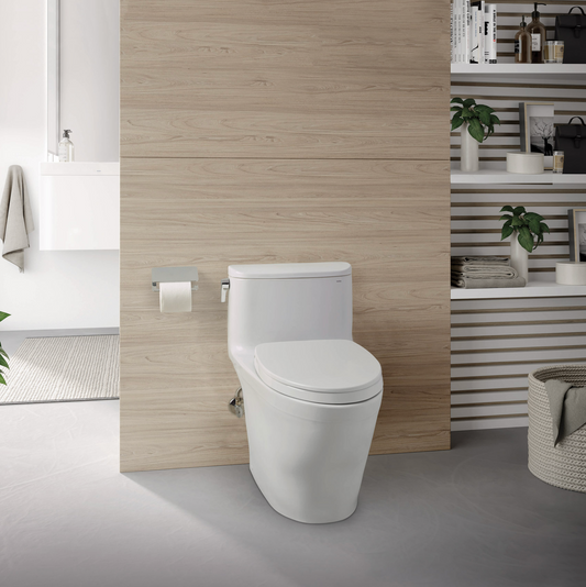 TOTO Nexus 1G Elongated One-Piece Toilet, Universal Height, Washlet+ Connection