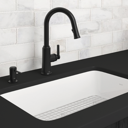 Riobel Trattoria Pull-Down Touchless Kitchen Faucet With C-Spout Dual Spray 1.5 GPM