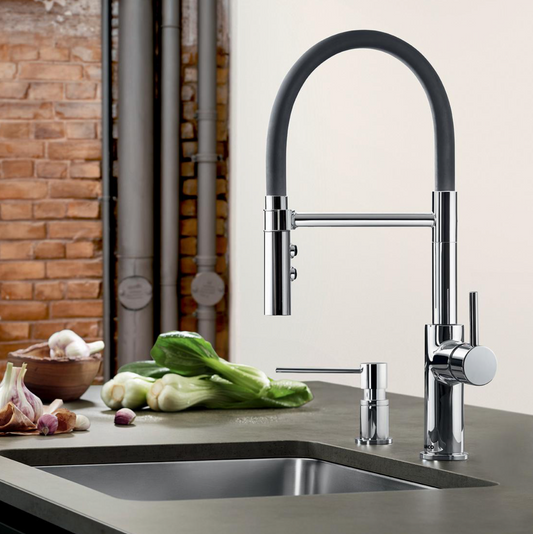 Blanco Catris Flexo Semi-Pro Pull-Down Faucet Dual Spray 1.5 GPM