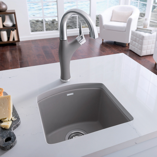 Blanco Diamond Mini Silgranit Dual Mount Kitchen Sink