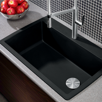 Blanco Diamond Super Single Silgranit Dual Mount Kitchen Sink