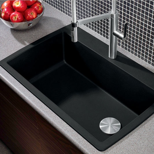 Blanco Diamond Super Single Silgranit Dual Mount Kitchen Sink