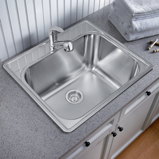 Blanco Essential (1 Hole) Drop-In Single Bowl Stainless Steel Laundry Sink