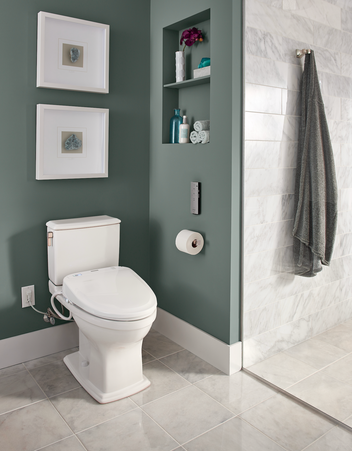 TOTO Connelly Two-Piece Toilet 1.28/0.8 GPF Elongated - Universal Height - Washlet+ Connection