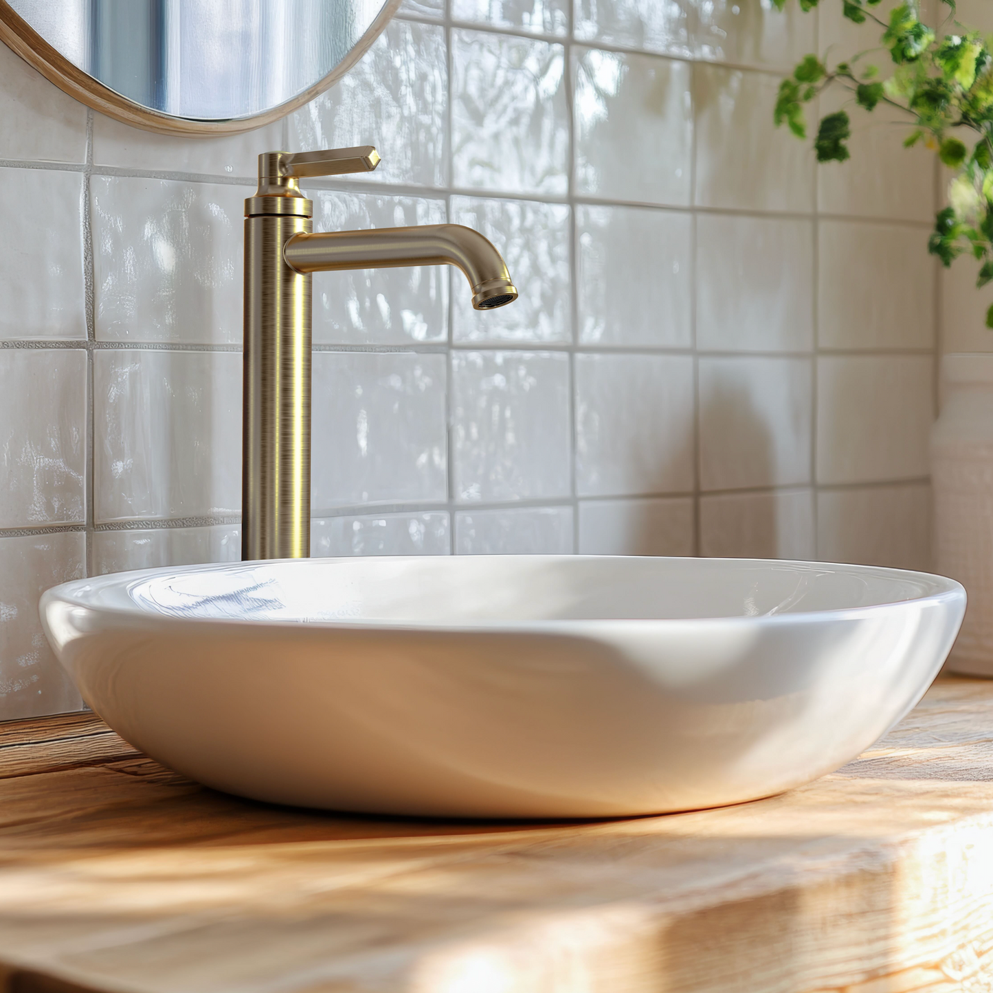 Baril Beaumont B20 High Single-Hole Lavatory Faucet, Drain Not Included, B20-1024-00L