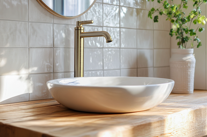 Baril Beaumont B20 High Single-Hole Lavatory Faucet, Drain Not Included, B20-1024-00L