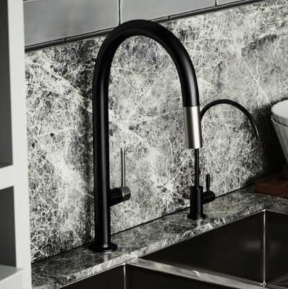 Vogt Dornbirn Pull Down 16" Kitchen Faucet With C-Spout - KF.16D1.0204