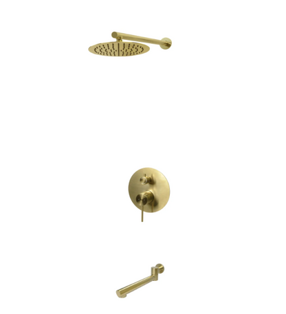 Kodaen Elegante Two Way Pressure Balanced System - Kit 4, With 10" Shower Head & Rough-In Valve