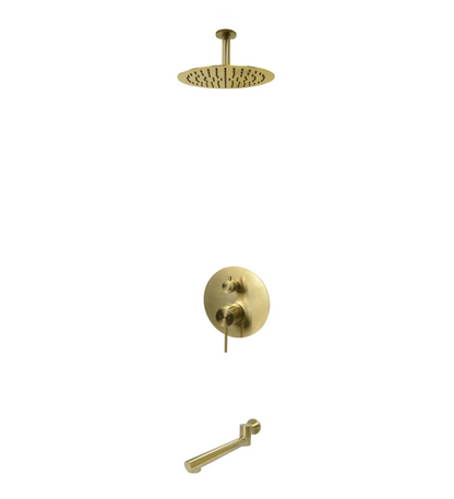 Kodaen Elegante Two Way Pressure Balanced System - Kit 4, With 10" Shower Head & Rough-In Valve