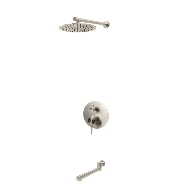 Kodaen Elegante Two Way Pressure Balanced System - Kit 4, With 10" Shower Head & Rough-In Valve