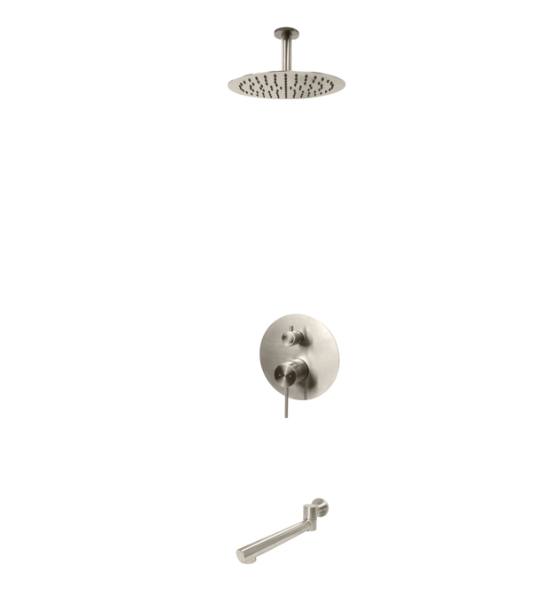 Kodaen Elegante Two Way Pressure Balanced System - Kit 4, With 10" Shower Head & Rough-In Valve
