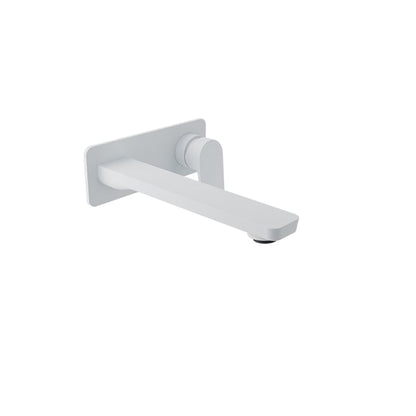 Baril Petite B04 Single Lever Wall-Mounted Lavatory Faucet Trim - White