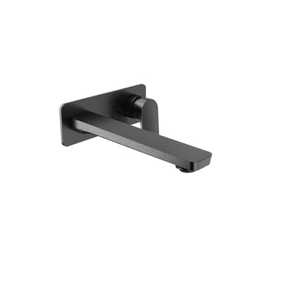 Baril Petite B04 Single Lever Wall-Mounted Lavatory Faucet Trim - Black Titanium