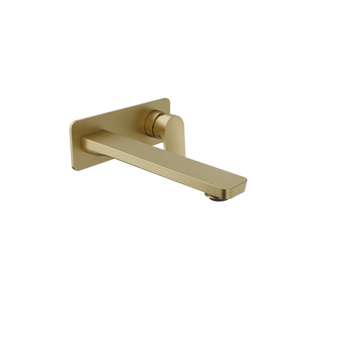 Baril Petite B04 Single Lever Wall-Mounted Lavatory Faucet Trim - Satin Brass