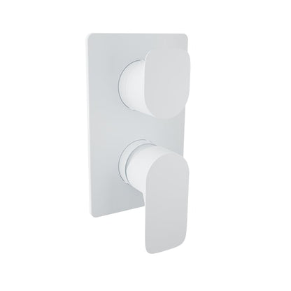 Baril Petite B04 PB Shower Control Valve Trim w/ 2-Way Diverter - White