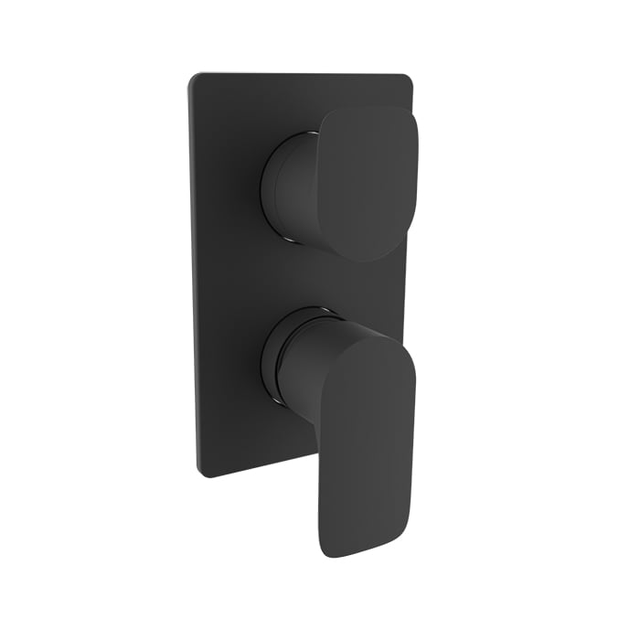 Baril Petite B04 PB Shower Control Valve Trim w/ 2-Way Diverter - Matte Black
