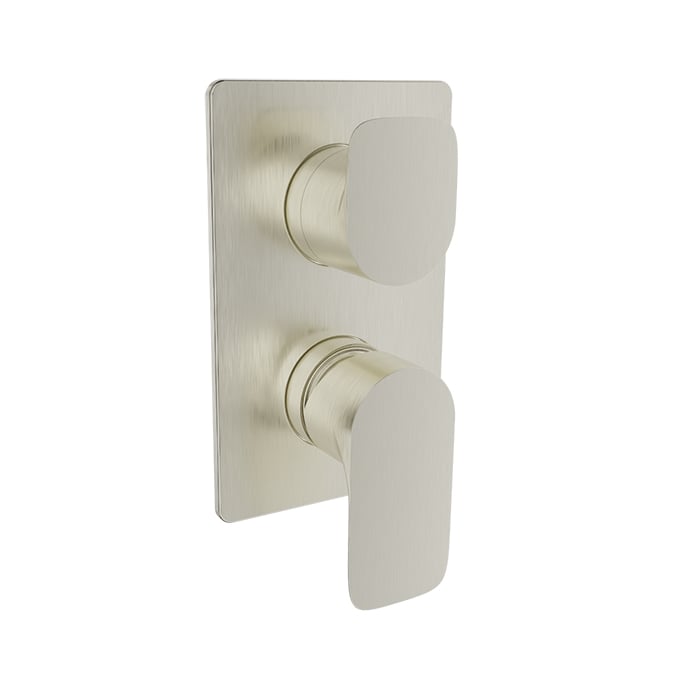Baril Petite B04 PB Shower Control Valve Trim w/ 2-Way Diverter - Brushed Nickel