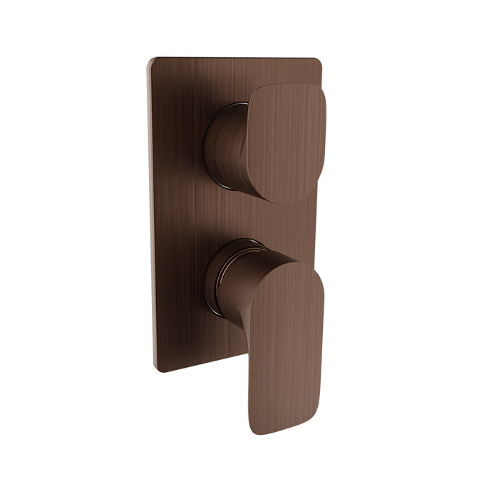 Baril Petite B04 PB Shower Control Valve Trim w/ 2-Way Diverter - Venetian Bronze