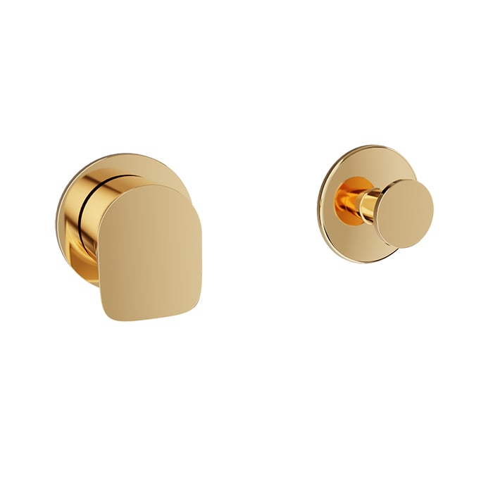 Baril Petite B04 3/4" Thermostatic Valve Trim - Gold
